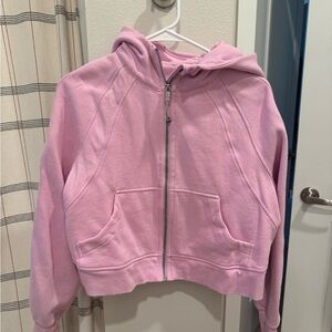 Lululemon pink full zip scuba
